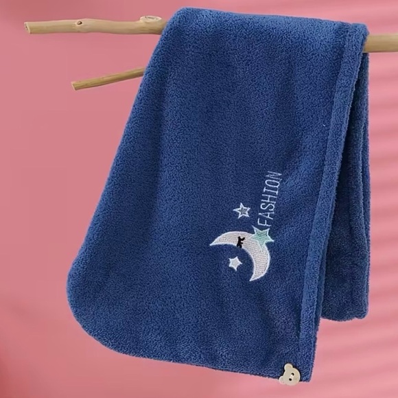 Accessories - Blue Quick-Dry Hair Towel